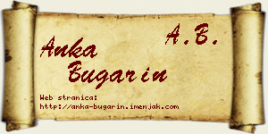 Anka Bugarin vizit kartica